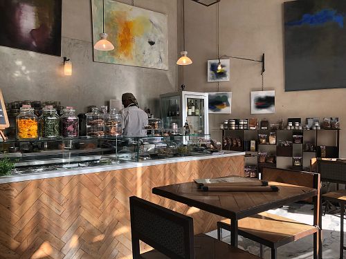 Inside at Ecru in Rome