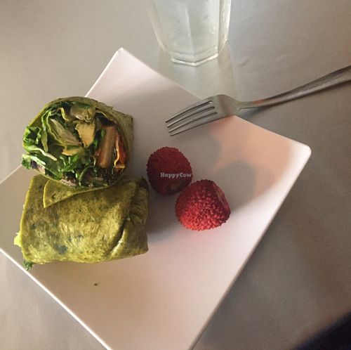 Veggie burrito - vegan at Nokturne in Houston