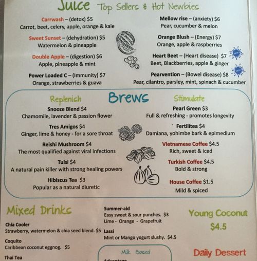 menu at Nokturne in Houston