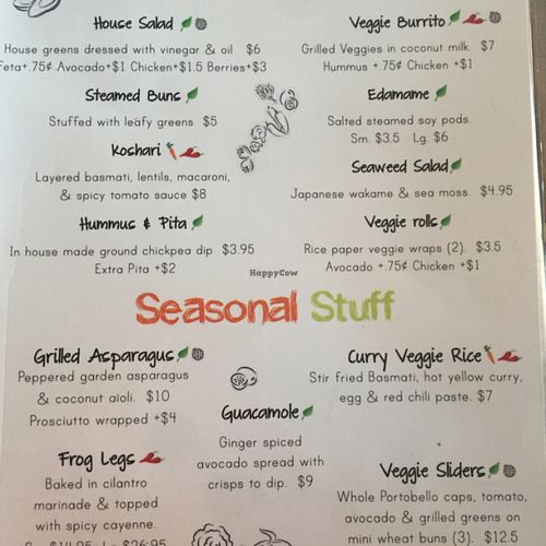 menu at Nokturne in Houston