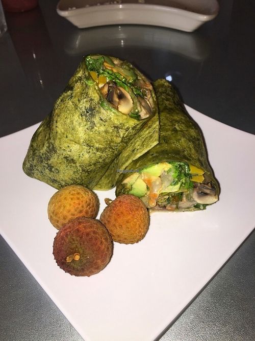 Veggie burrito, not too bad I've had better though at Nokturne in Houston