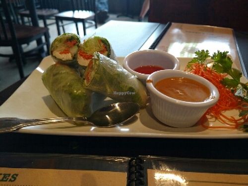 summer rolls  at Veganic Thai Cafe in San Diego