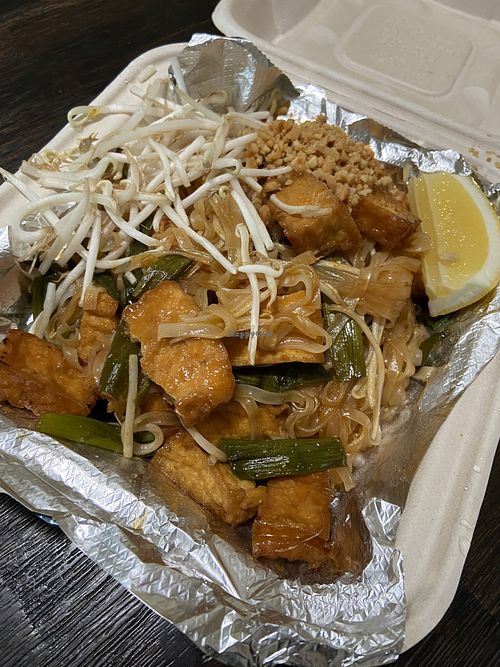   at Veganic Thai Cafe in San Diego