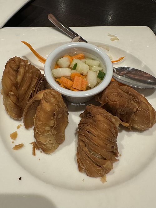 Curry puffs  at Veganic Thai Cafe in San Diego