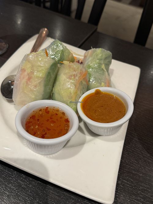 Summer rolls  at Veganic Thai Cafe in San Diego