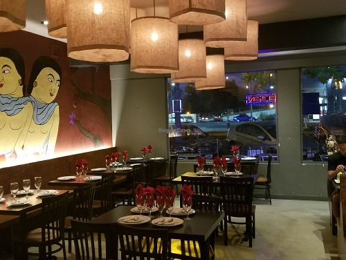 Inside at Veganic Thai Cafe in San Diego