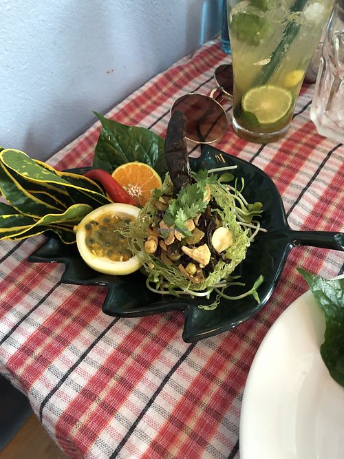 Yea leaf salad   at Barrab in Chiang Rai