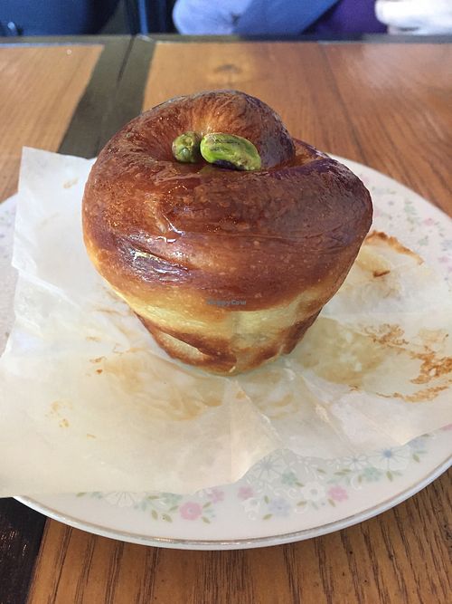 Amazing brioche - so fluffy and great with coffee at Cafe Dei Campi in Montreal