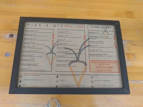 vanVeg Menu, Haarlem at vanVeg in Haarlem