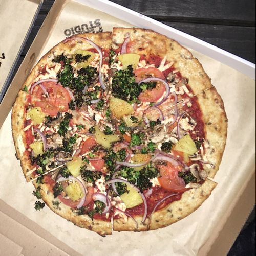 LOVE ME SOME VEGAN PIZZA  at Pizza Studio in Tukwila
