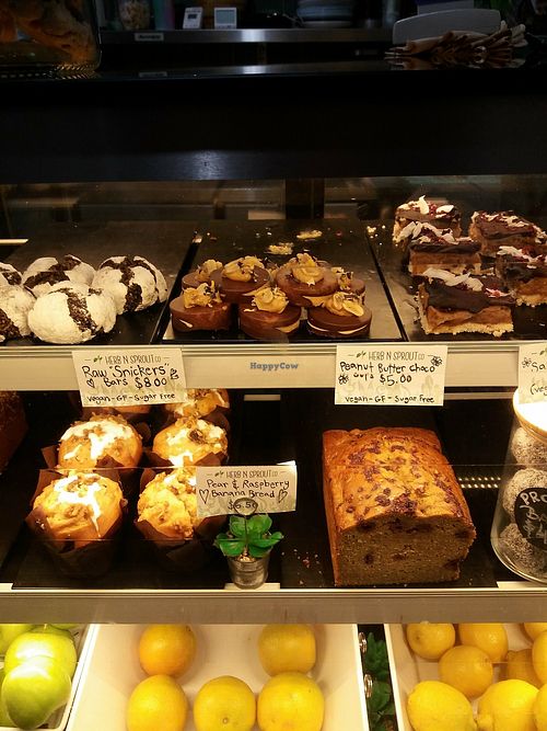 cakes at Herb & Sprout Co in Maroubra