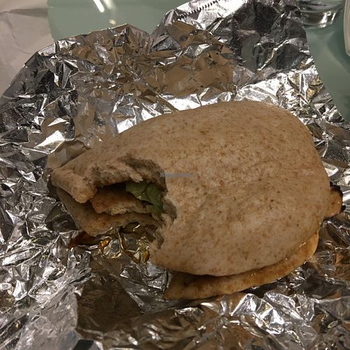 whole wheat bao with tofu and veggies at Take a Bao in West Los Angeles