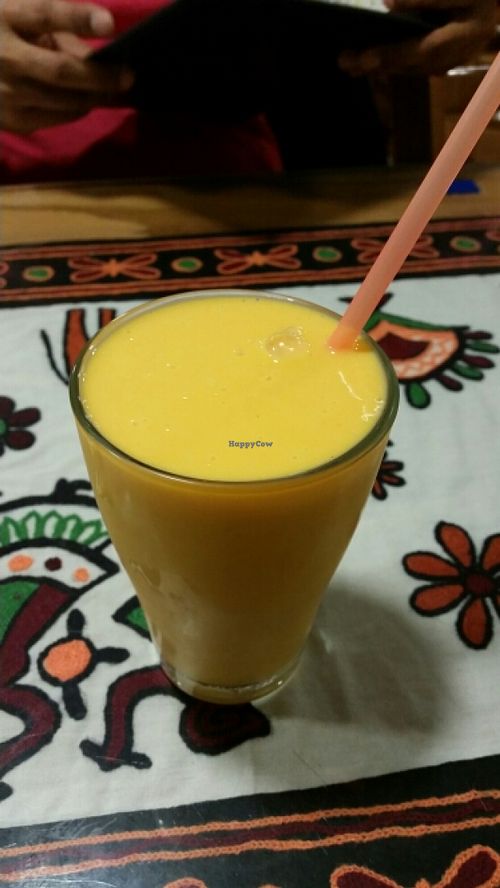 Vegan Mango Lassi at Vegetarian Food Studio in Cardiff