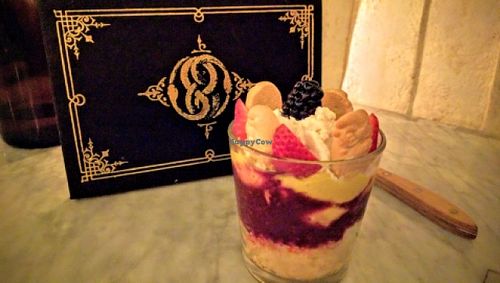 ";Boring English Trifle"; dessert at Kindred in San Diego