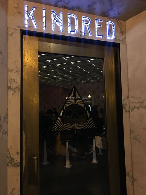 Outside at Kindred in San Diego