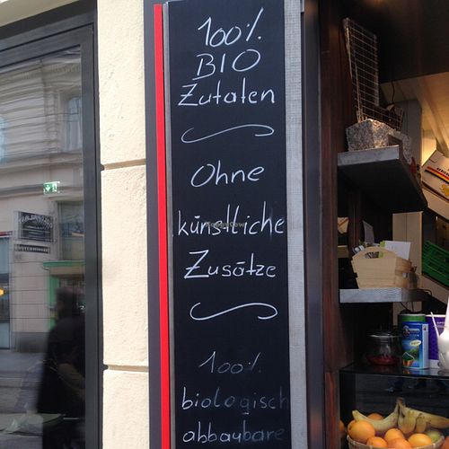 Info at Meinrad Juicery in Linz