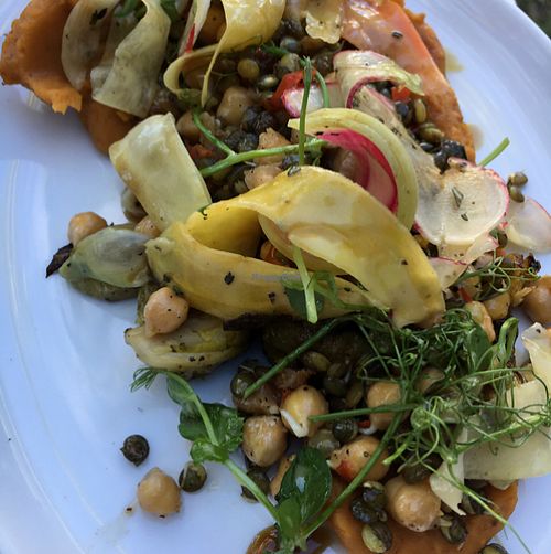 Autumn Plate with chickpeas and lentils at Dirt - 5th St in Miami Beach