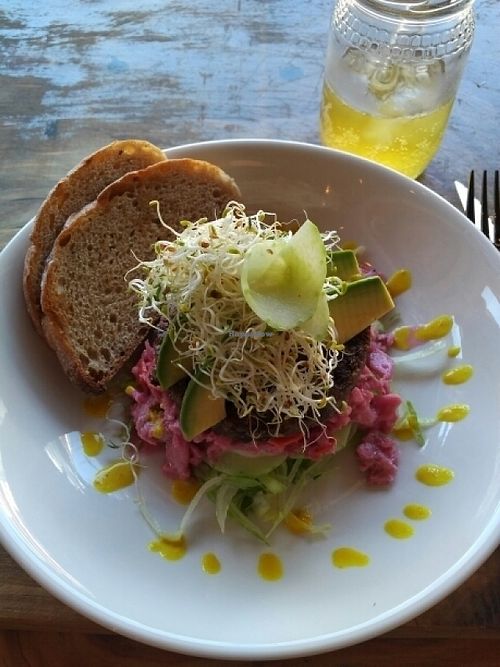 Lentil burger  at Sexy Food in Western Cape