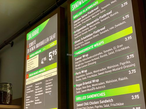 menu at Dean & David - Hunsrückenstr in Dusseldorf