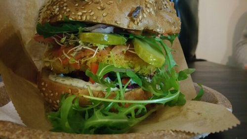 burger at Wegetujemy Bistro in Olsztyn