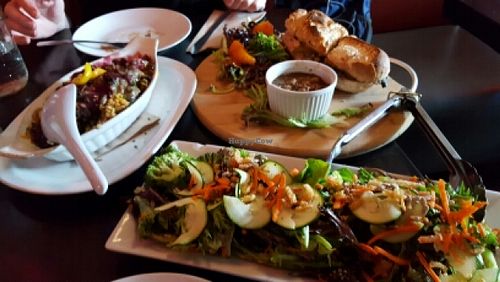 beautiful tasty food at Nourish Bistro in Banff