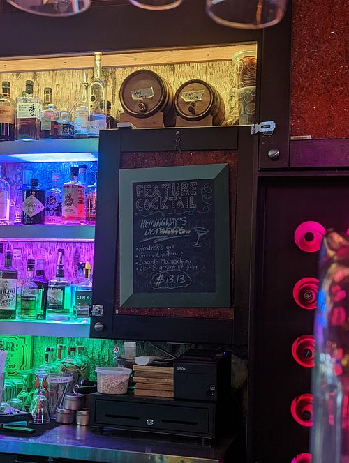 Besides "Hemingway's Last Words," they make good Caesars too. at Nourish Bistro in Banff