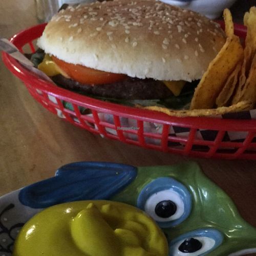 burger at Vx in Bristol