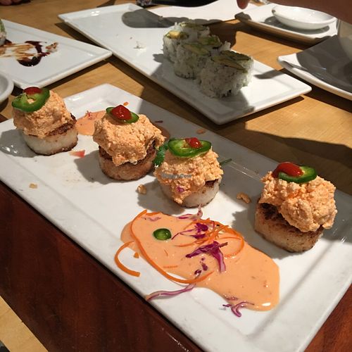 Spicy Tofu on Crispy Rice at Kabuki - Cerritos in Cerritos