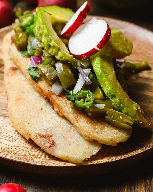 Tlacoyos con ensalada de nopal at La Cocina de Sofia in Veracruz