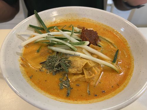 Laksa- heavy on coconut but light on flavour   at SunnyChoice - Bukit Batok in West Singapore