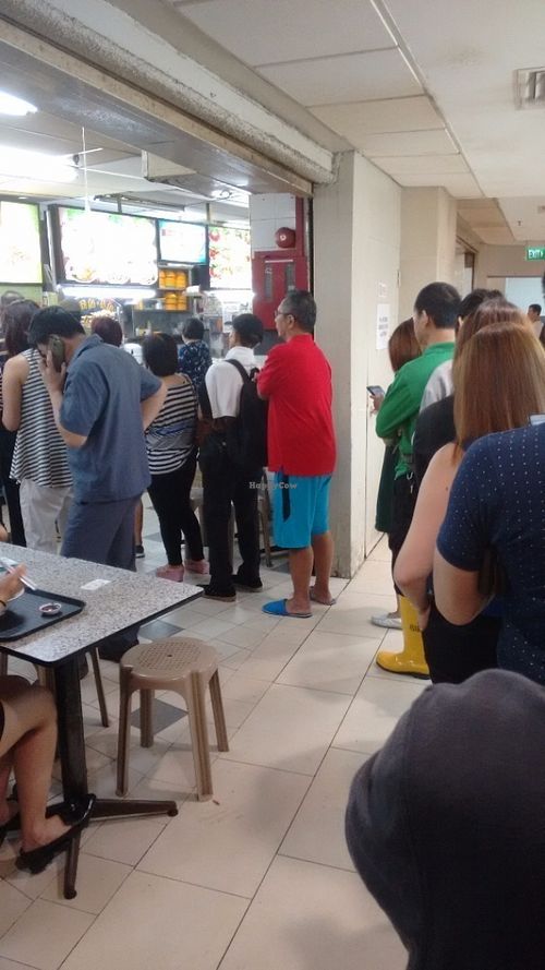 Biggest queues at Fei Cui  Fancy Vegetarian Food 翡翠素食 in Central Singapore