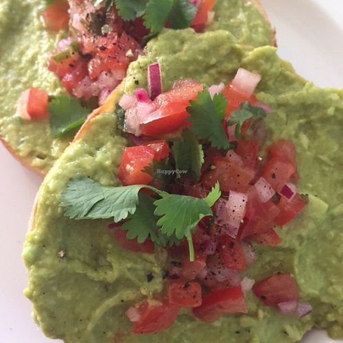 bagel & avocado with salsa at The Bagelry  in Liverpool