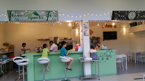 shop front at Vgan Cafe in East Singapore