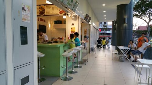 shop front at Vgan Cafe in East Singapore