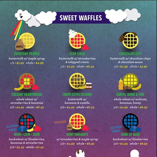 sweet waffles #1 at Funk N Waffles in Syracuse