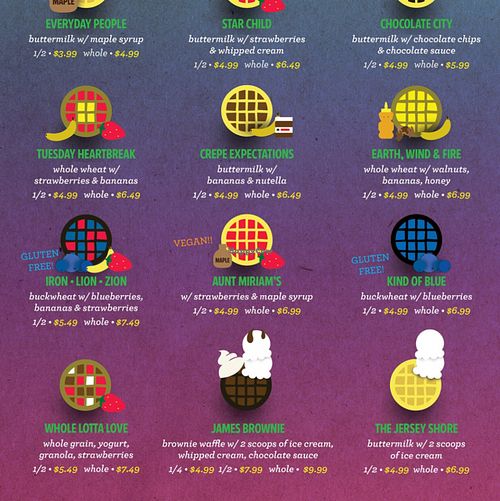 sweet waffles #2 - Aunt Miriam's is VEGAN at Funk N Waffles in Syracuse