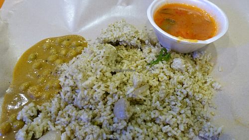 coriander leave rice at Indian Tiffin Centre in West Singapore