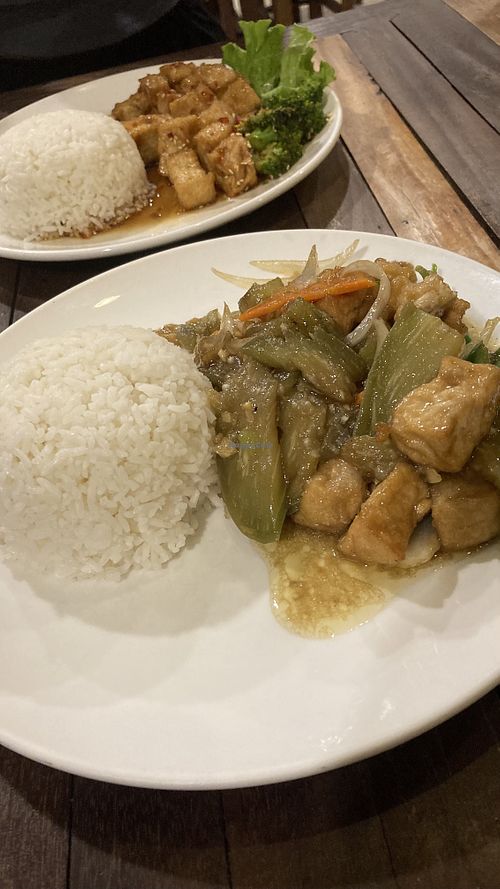 Eggplant tofu!  at My Little Cafe in Siem Reap