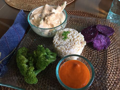 mushrooms and tempeh daily special at Sage in Ubud