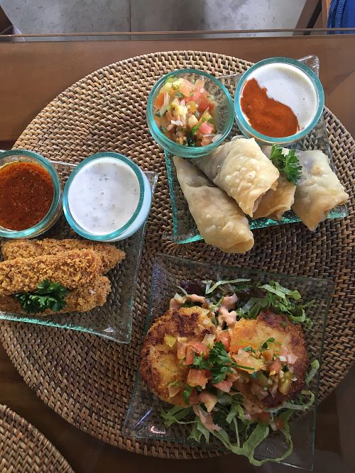 Trio of small plates at Sage in Ubud