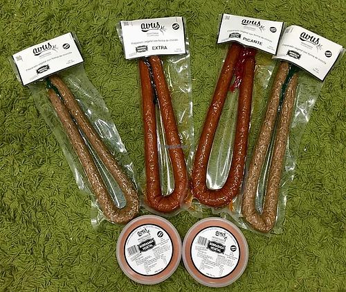 chorizo, morcilla, sobrasada todo vegano  at Ohrigen in Zaragoza