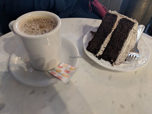 Cookies and cream cake at Chocolateria in Brooklyn