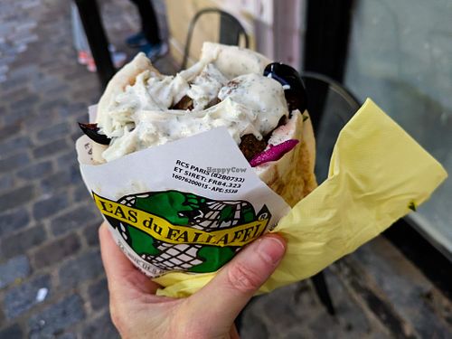 Falafel at l'as du Fallafel at L'as du Fallafel in Paris