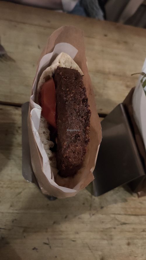 Falafel burger at Miznon in Paris