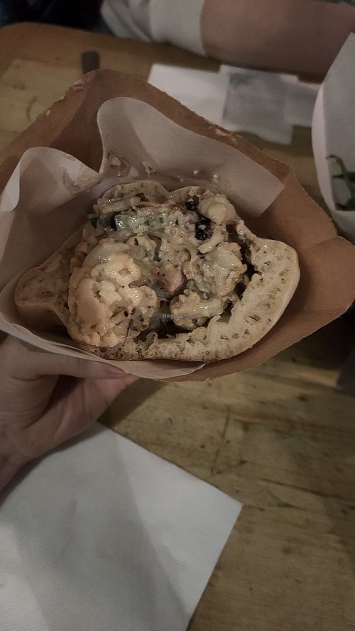 Cauliflower pita at Miznon in Paris
