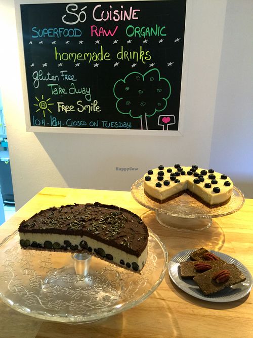 Fabulous raw desserts from So Cuisine at Só Cuisine in Saint Jean