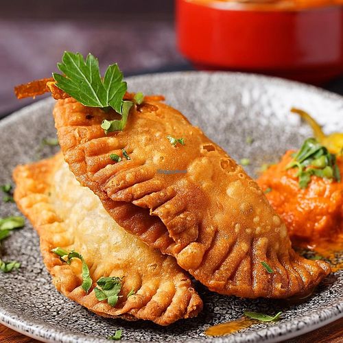 vegan sambusac at 1001 Nights Restaurant in Mount Eliza