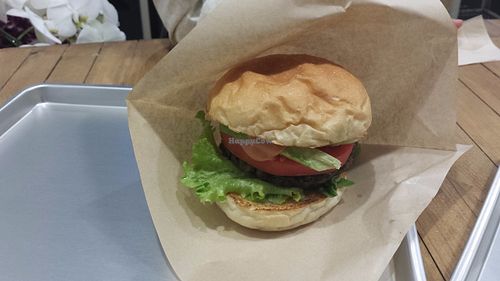 Burger with Cheese Sauce at Ain Soph.Ripple Kabukicho in Tokyo