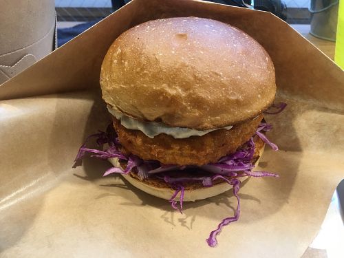 Chick'n Burger at Ain Soph.Ripple Kabukicho in Tokyo