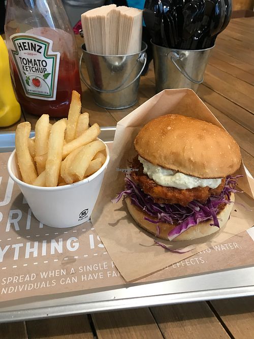 Chikin burger at Ain Soph.Ripple Kabukicho in Tokyo